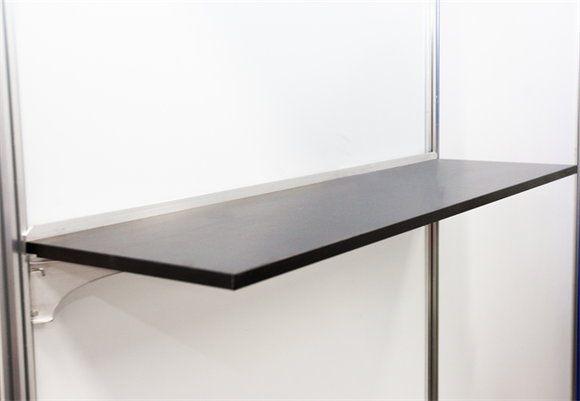 BLACK 1m Octanorm FLAT shelf
