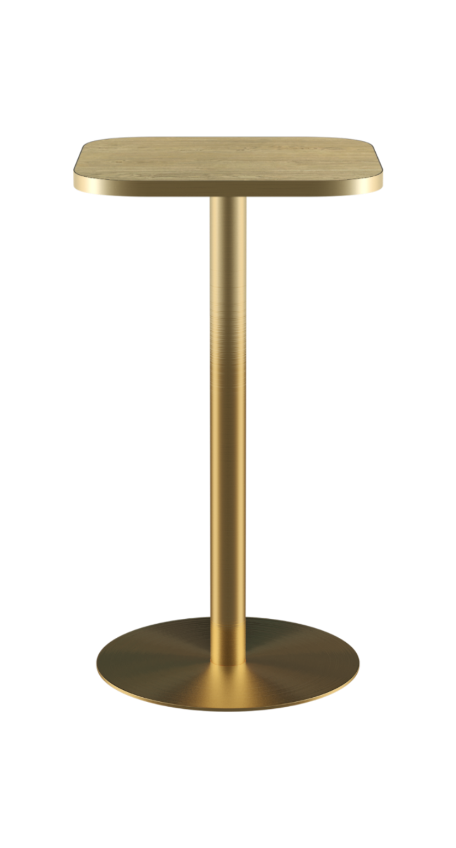 Halo Bar Table With Rim - Rounded Square