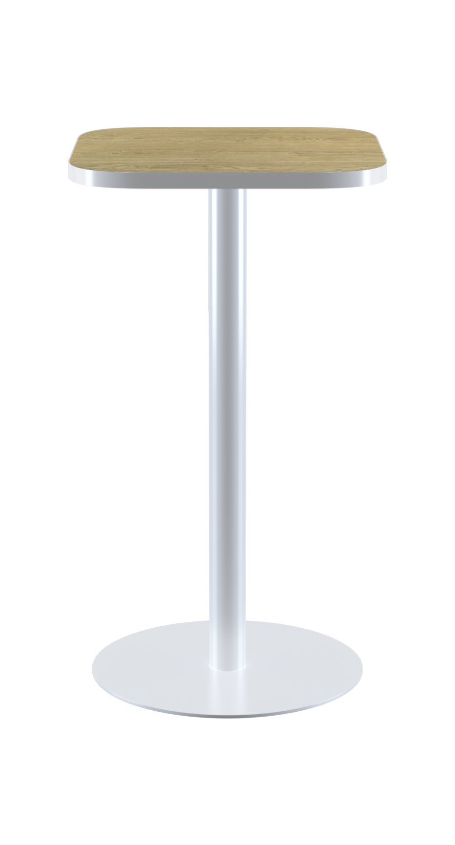 Halo Bar Table With Rim - Rounded Square