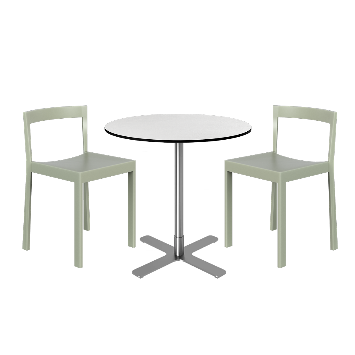 Baxter Cafe Table Package - 2 Chairs
