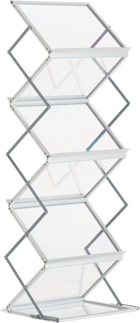 Brochure Stand Set Up 6 Tier - Aluminium