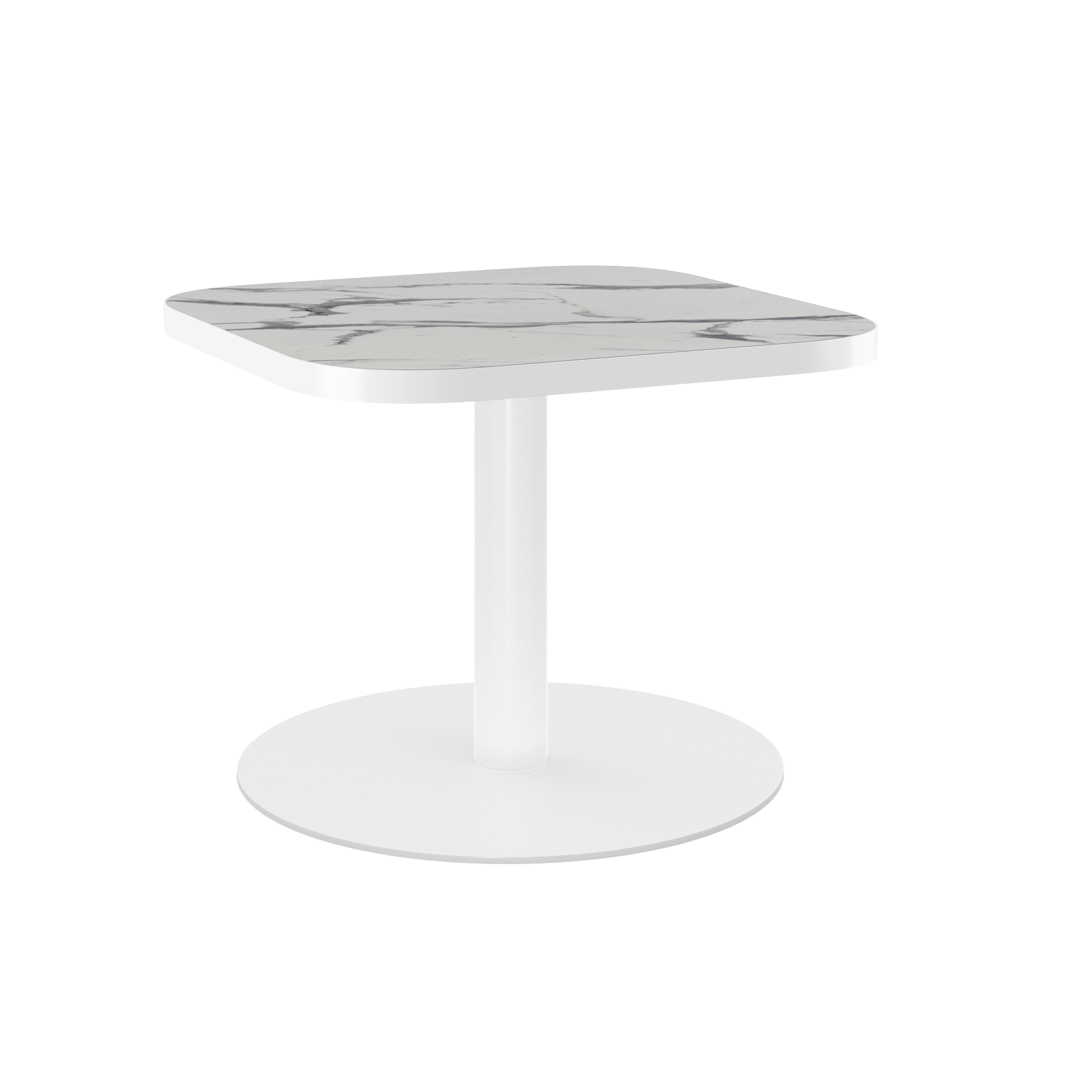 Halo Side Table - Rounded Square With Rim