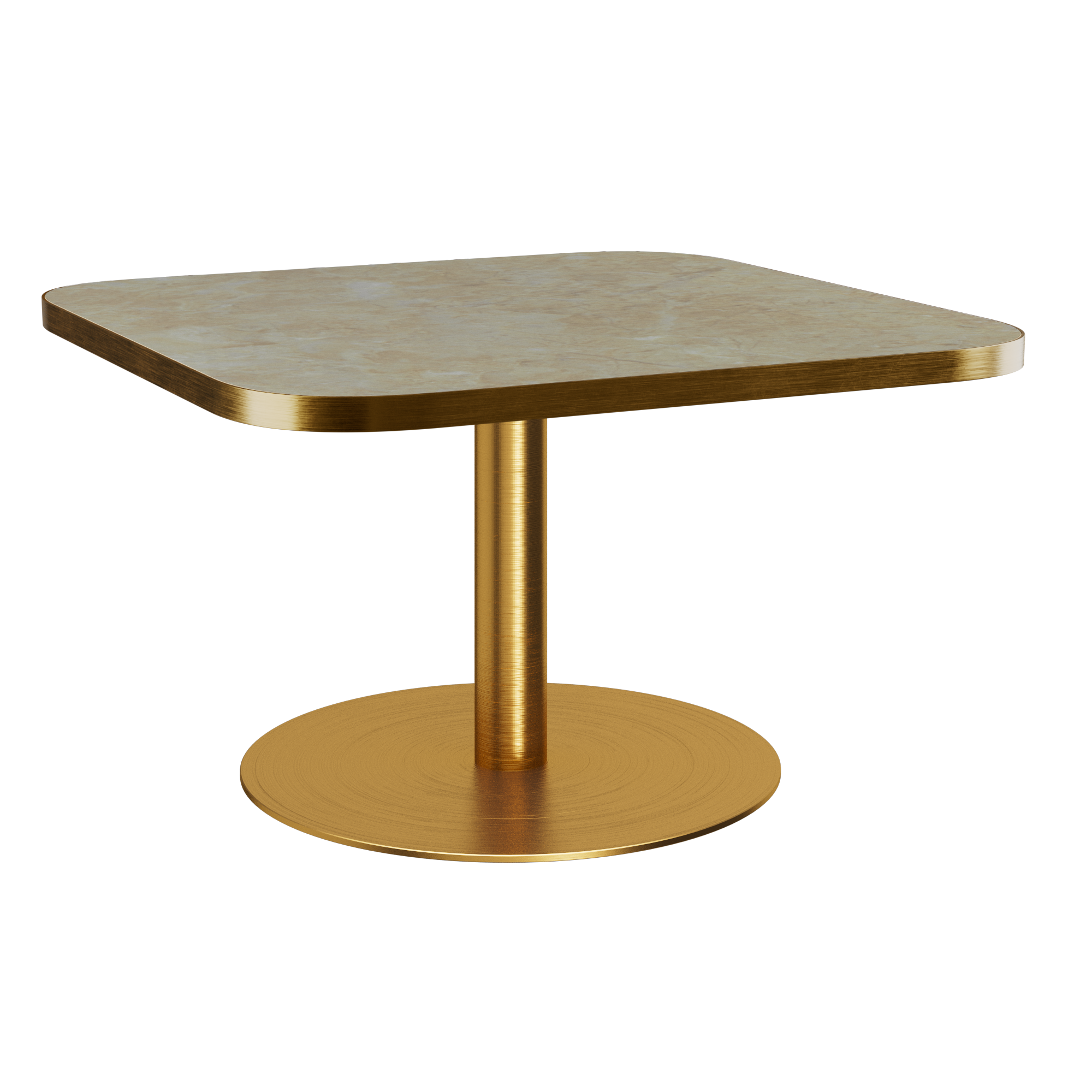 Halo Coffee Table - Rounded Square With Rim