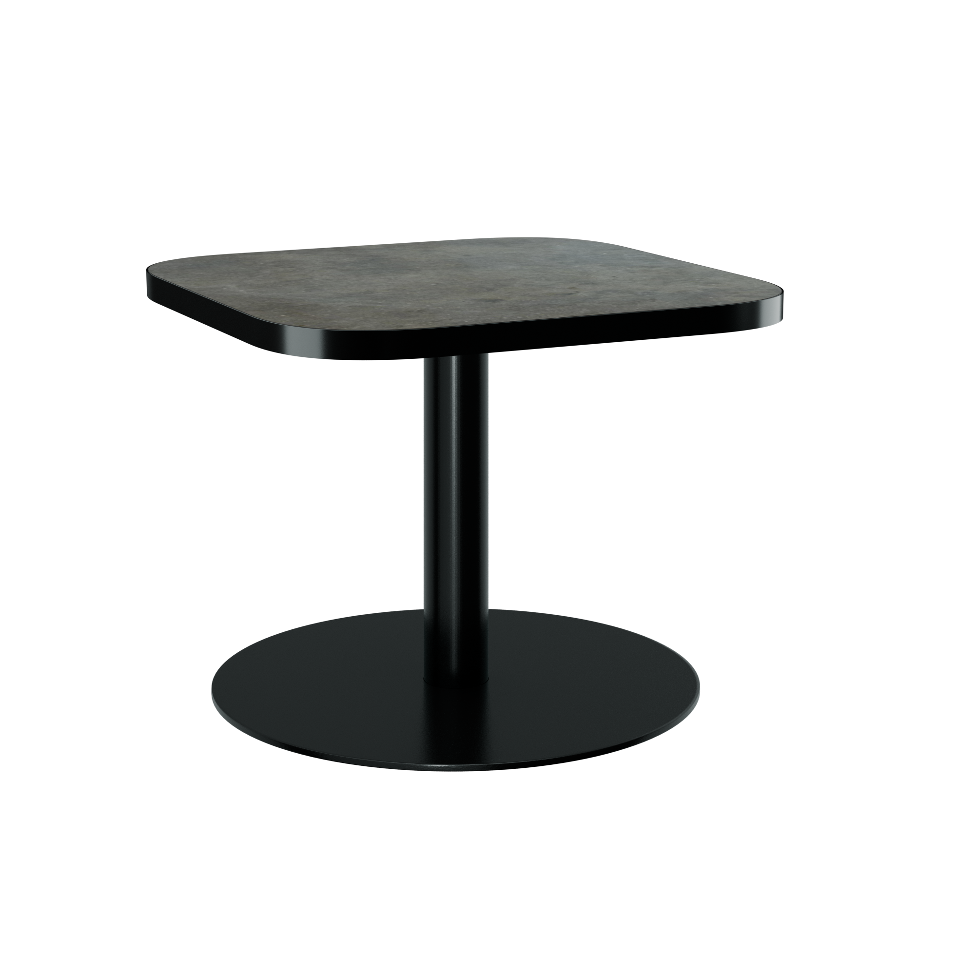 Halo Side Table - Rounded Square With Rim