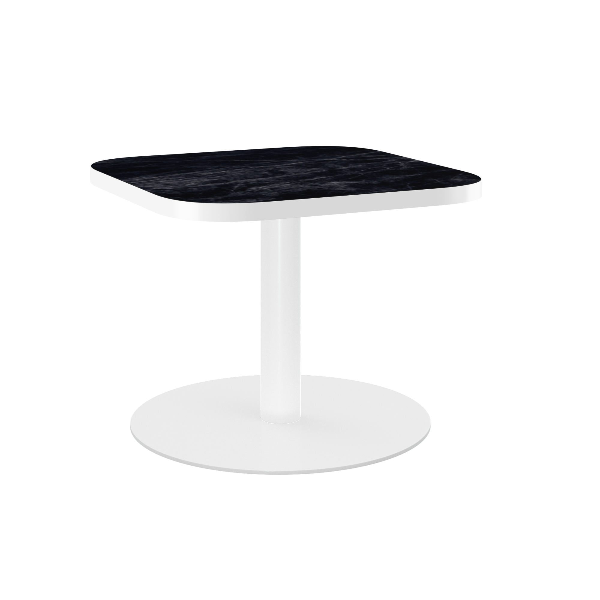 Halo Side Table - Rounded Square With Rim