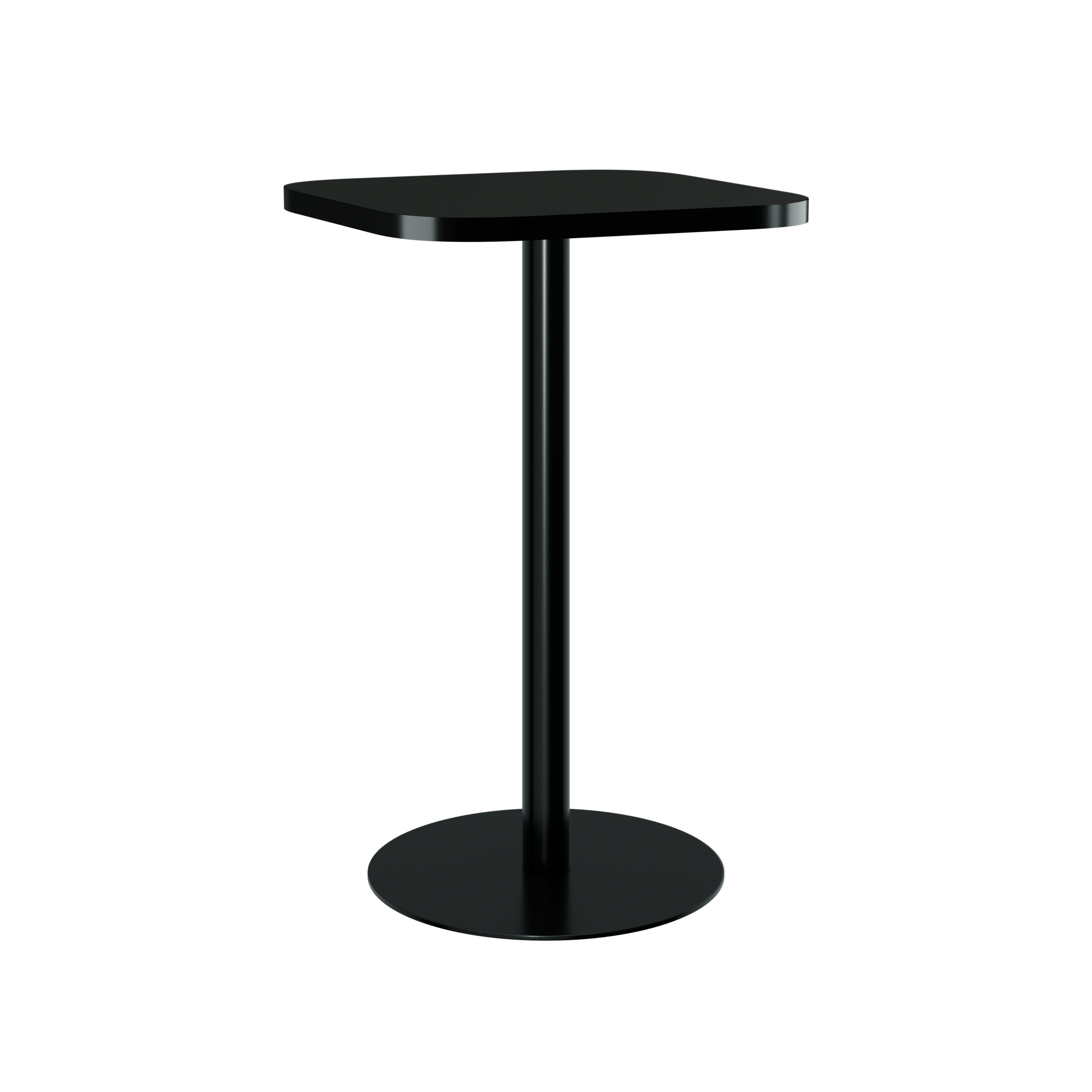 Halo Bar Table (60cm Rounded Square) With Rim