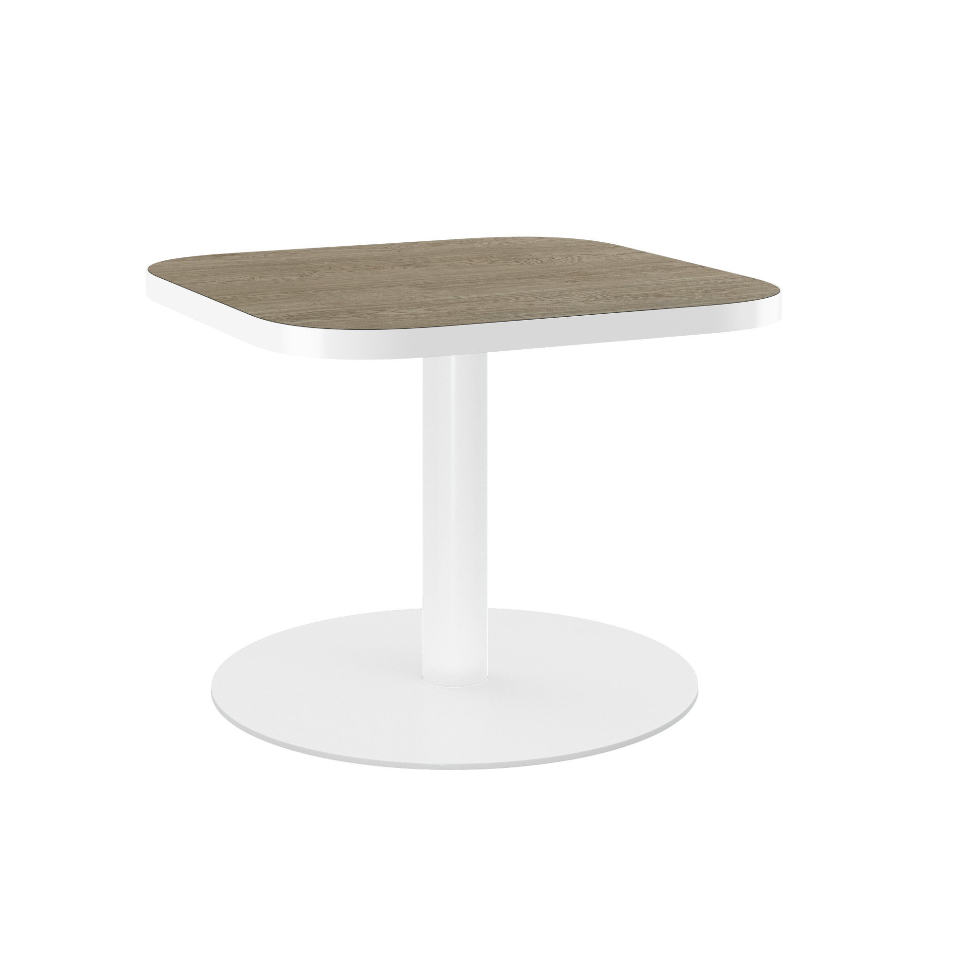 Halo Side Table - Rounded Square With Rim