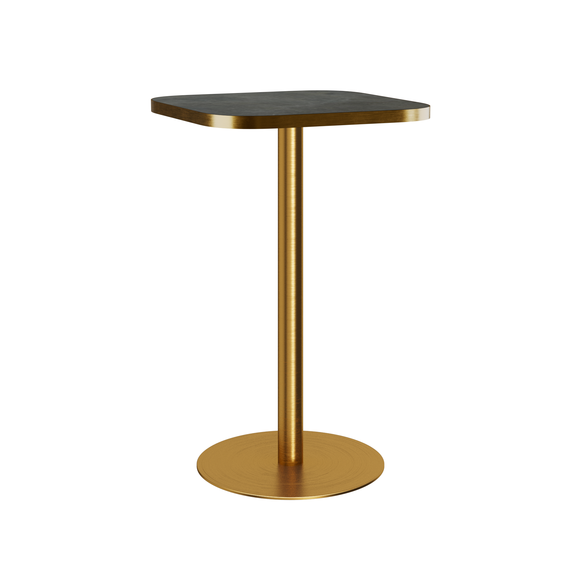 Halo Bar Table (60cm Rounded Square) With Rim