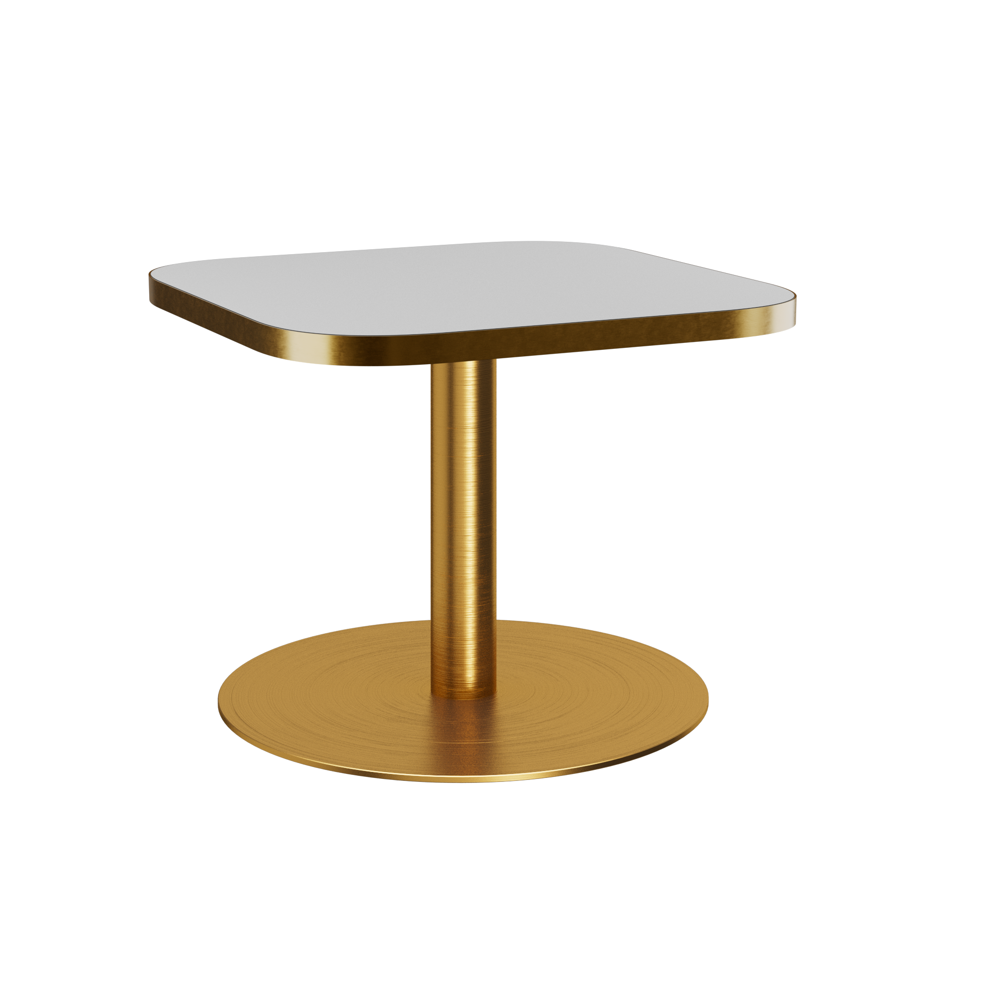 Halo Side Table - Rounded Square With Rim