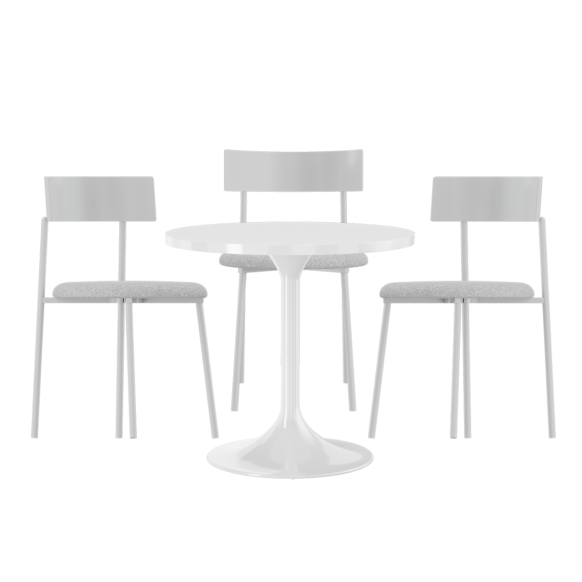Lola Harmony Cafe Table Package (3 Chairs)
