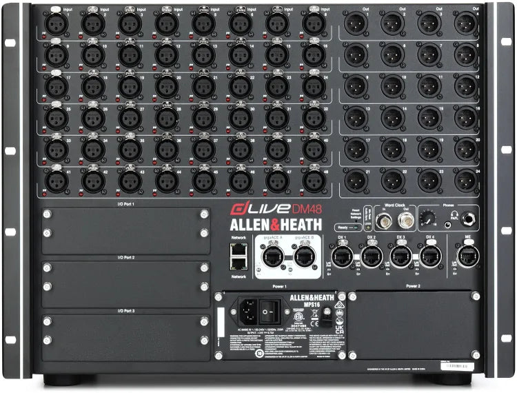 A&H DLive DM48 mix rack