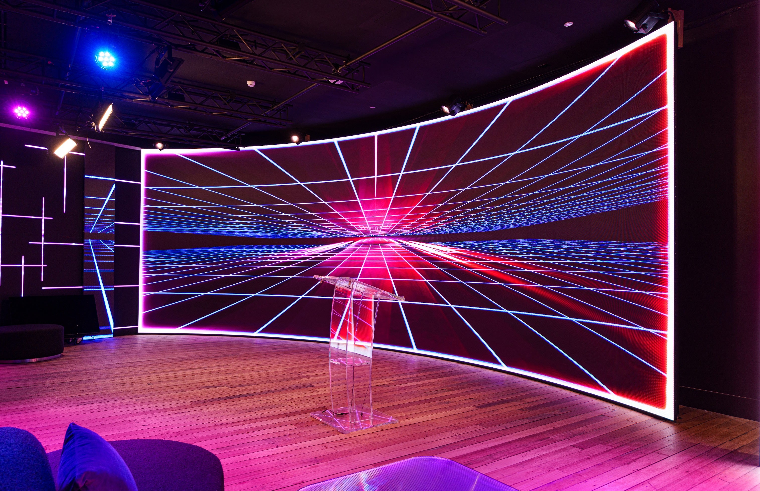 Curved LED Screen at our Melbourne Studio