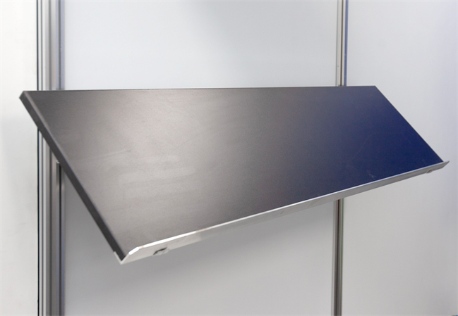 BLACK 1m Octanorm SLOPING shelf