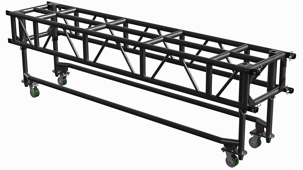 GT Pre-Rig Truss - 1.5m - Black c/w Dolley