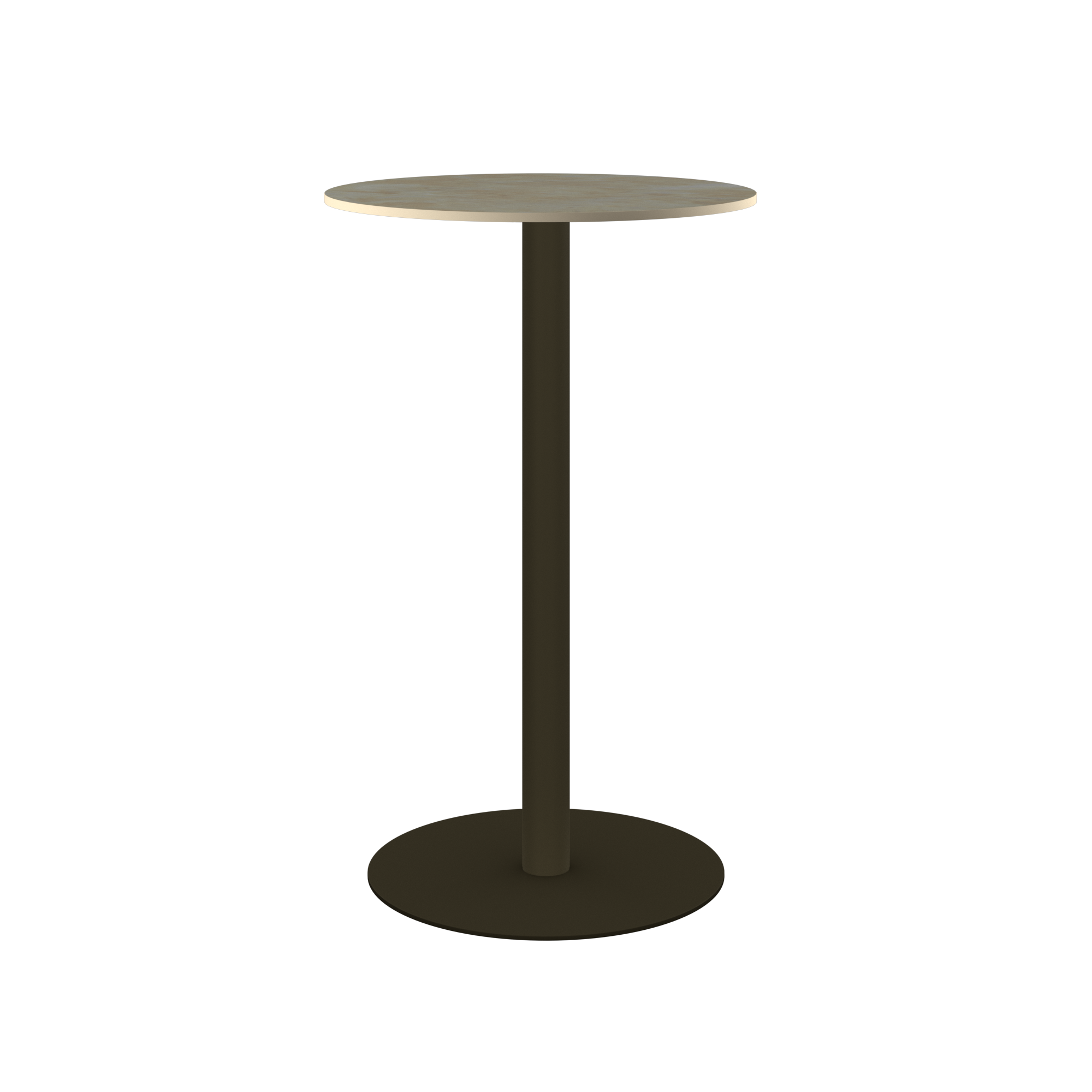 Halo Bar Table With Rim - Round