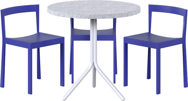 Poseidon - Baxter Cafe Table Package - 3 Chairs