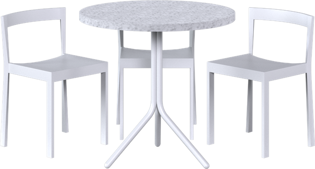 Poseidon - Baxter Cafe Table Package - 3 Chairs