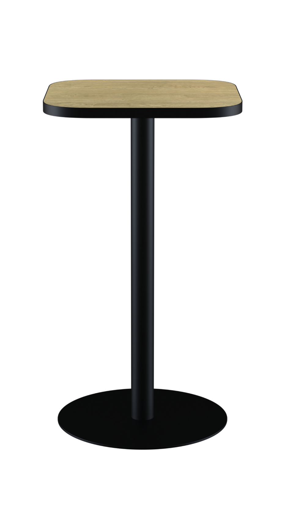 Halo Bar Table With Rim - Rounded Square