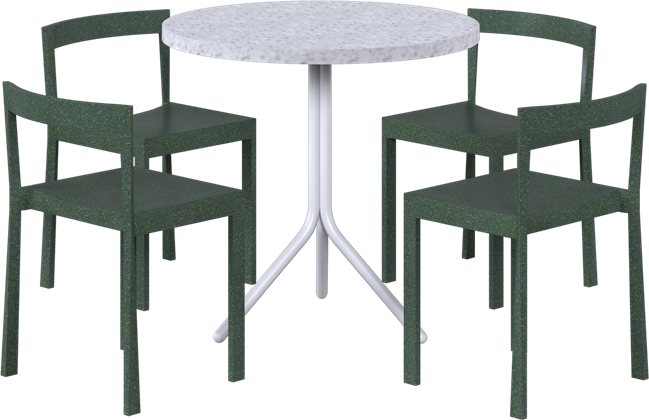 Poseidon - Baxter Cafe Table Package - 4 Chairs