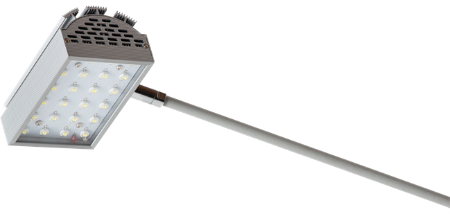LED arm wall flood