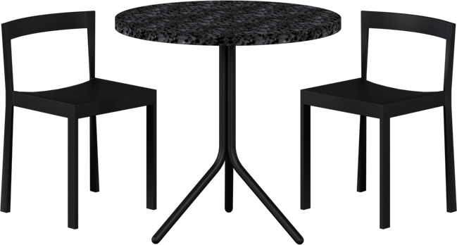 Poseidon - Baxter Cafe Table Package - 2 Chairs