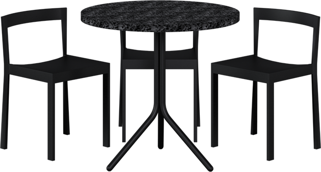 Poseidon - Baxter Cafe Table Package - 3 Chairs