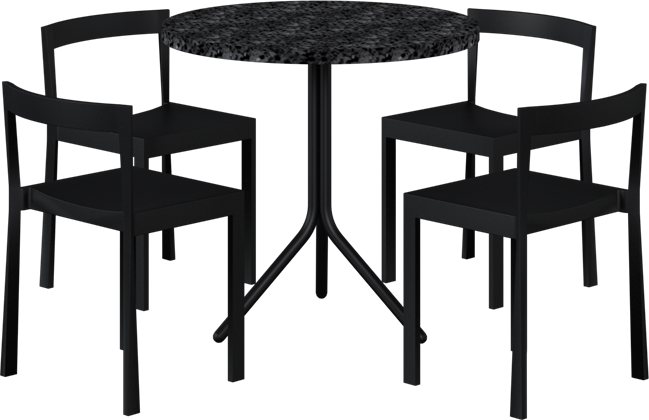 Poseidon - Baxter Cafe Table Package - 4 Chairs