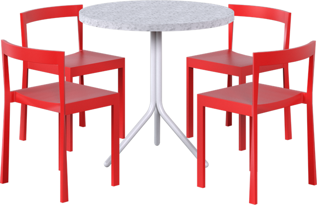 Poseidon - Baxter Cafe Table Package - 4 Chairs