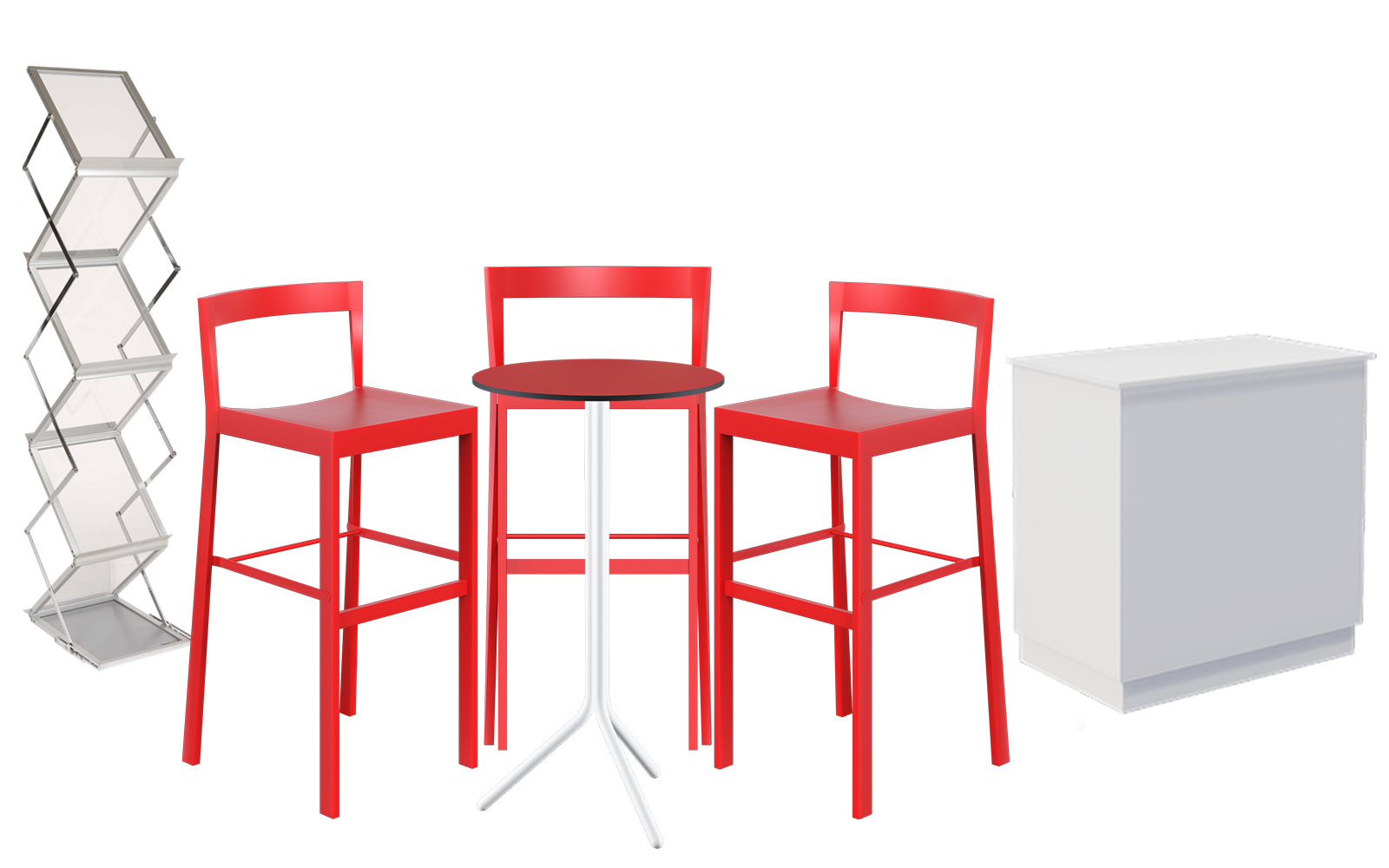 Walk-on Bar Table Package w/ Chameleon Cupboard