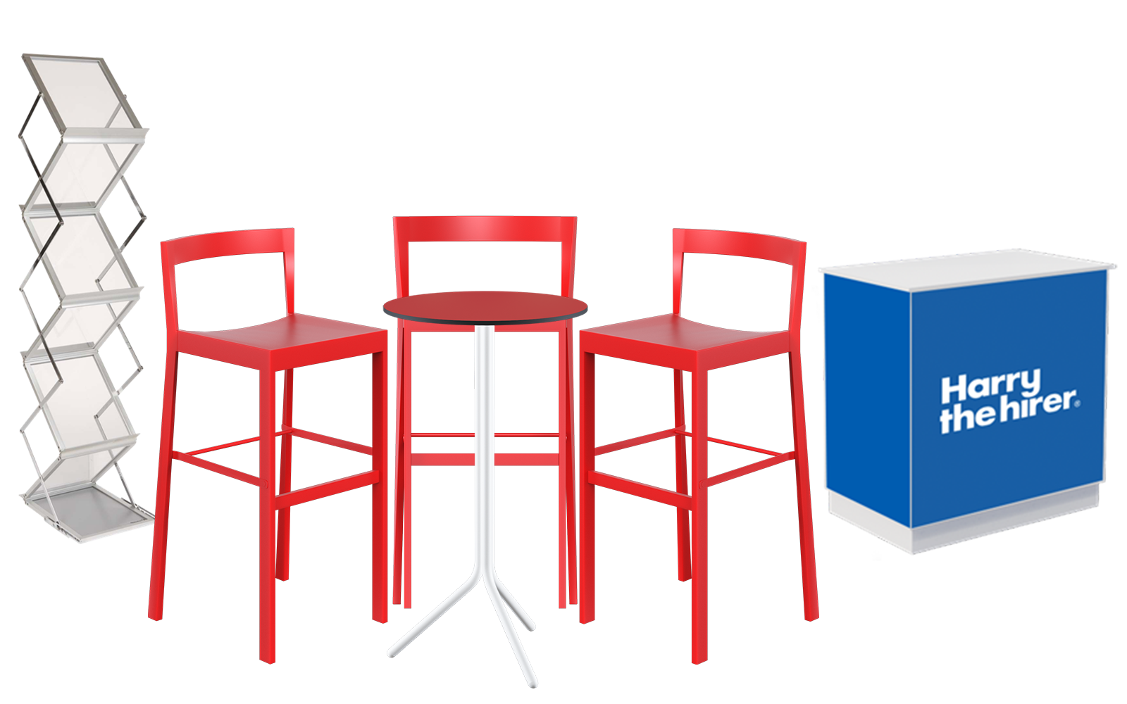Walk-on Bar Table Package w/ Chameleon Cupboard - Full Signage