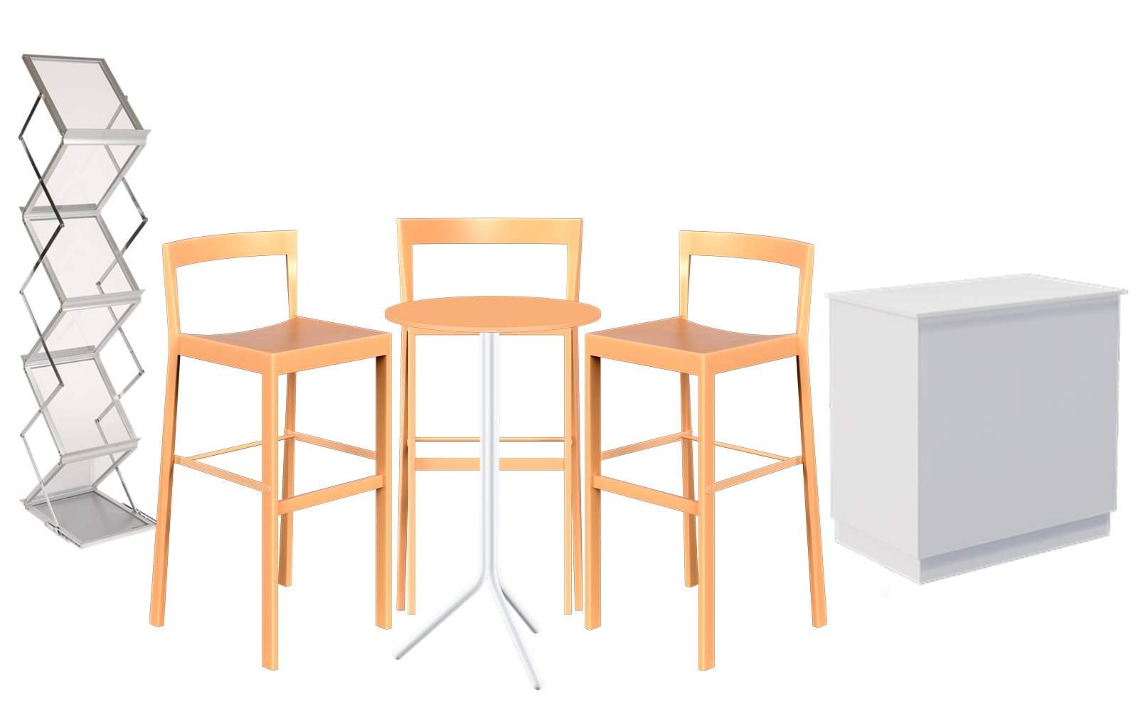 Walk-on Bar Table Package w/ Chameleon Cupboard