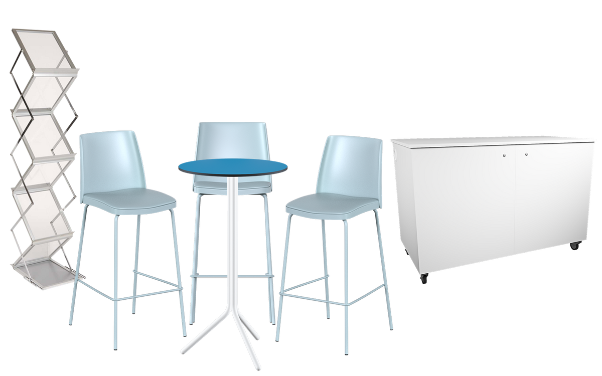 Walk-on Poseidon Bar Table Package
