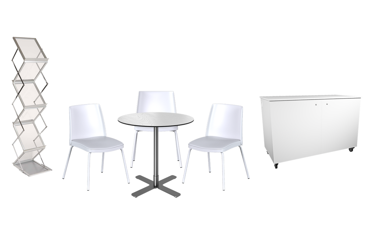 Walk-on Stainless Plus Cafe Table Package
