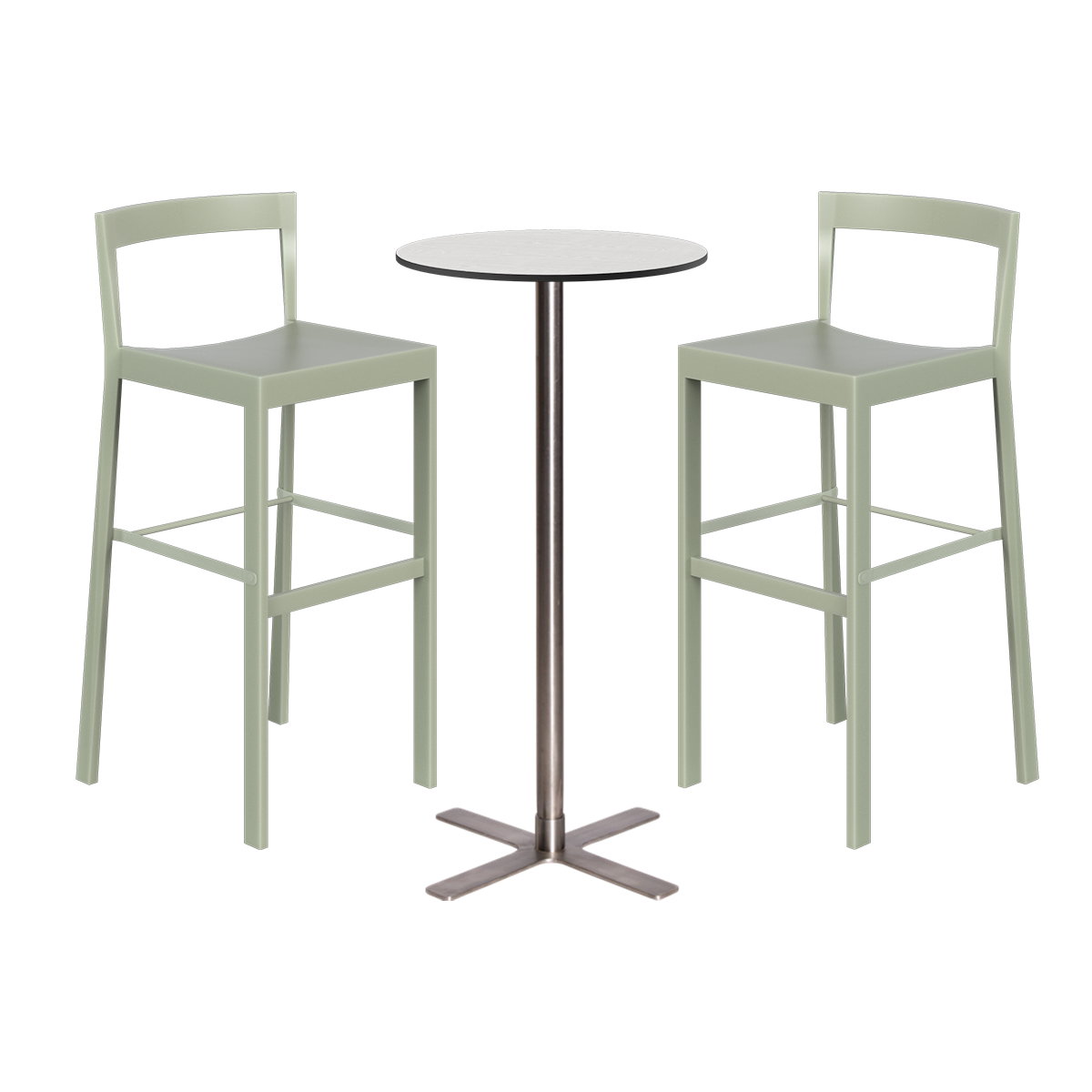 Baxter Bar Table Package - 2 Stools