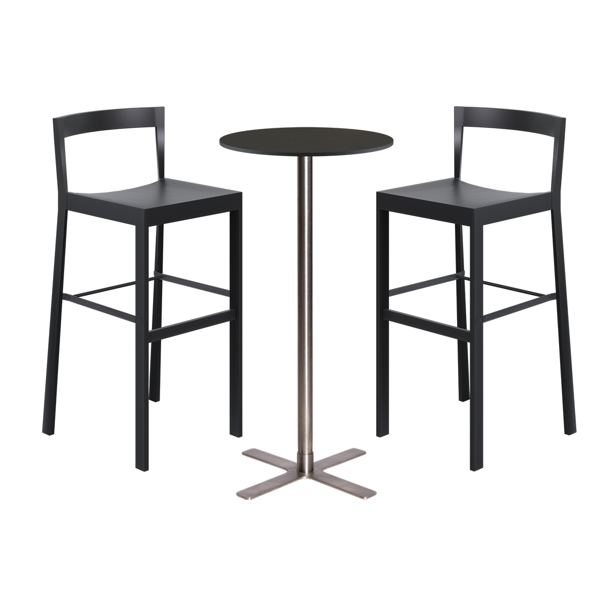 Baxter Bar Table Package - 2 Stools