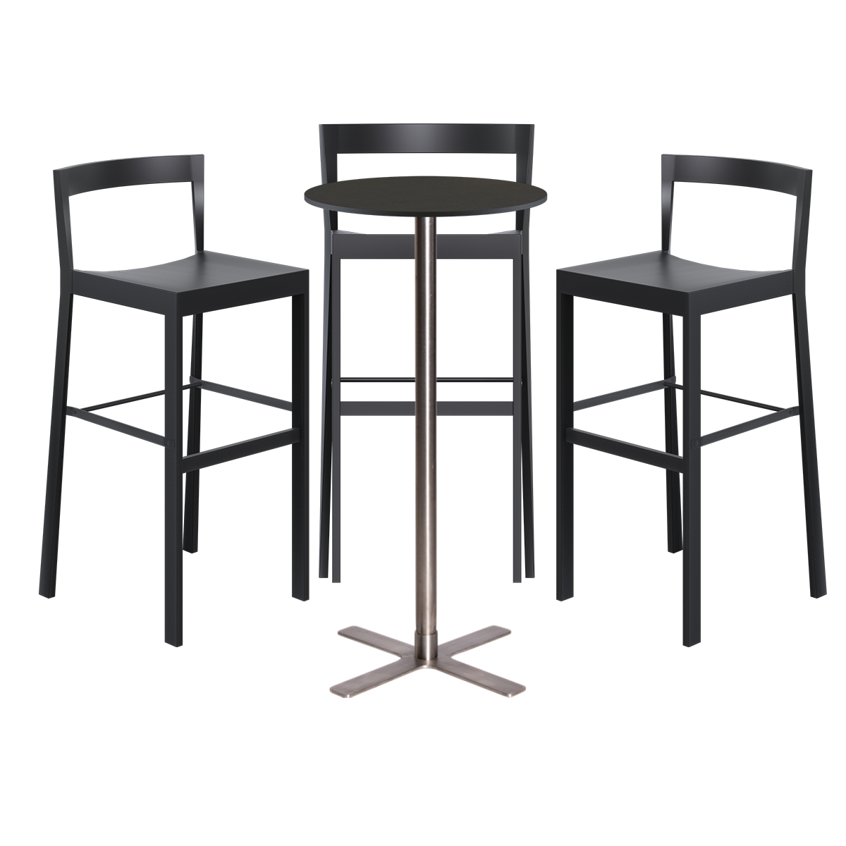 Baxter Bar Table Package - 3 Stools