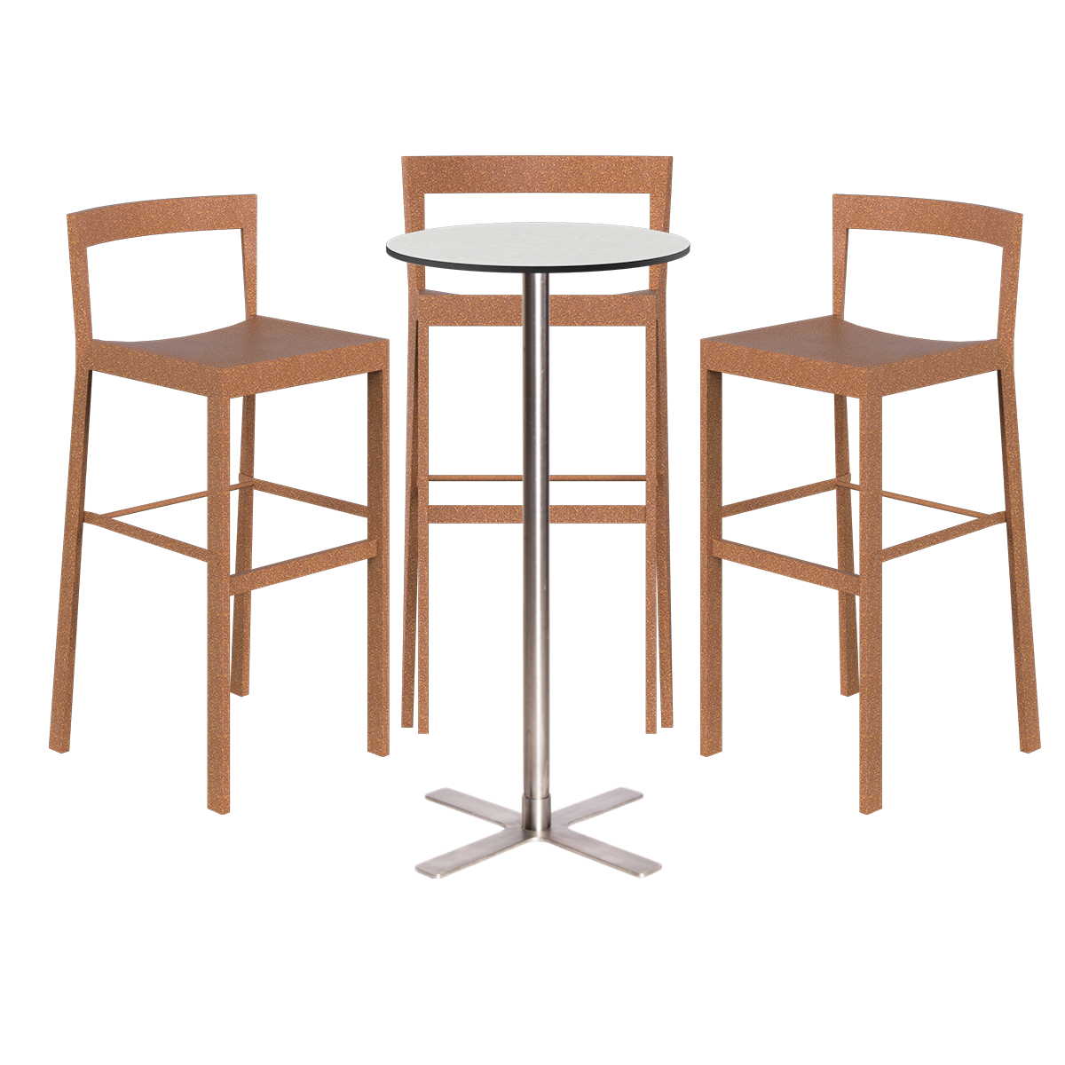 Baxter Bar Table Package - 3 Stools