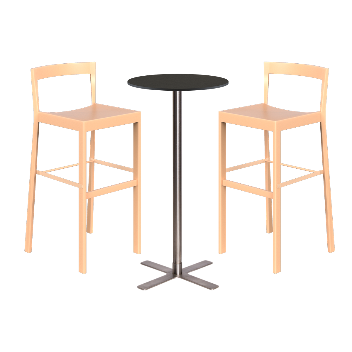 Baxter Bar Table Package - 2 Stools