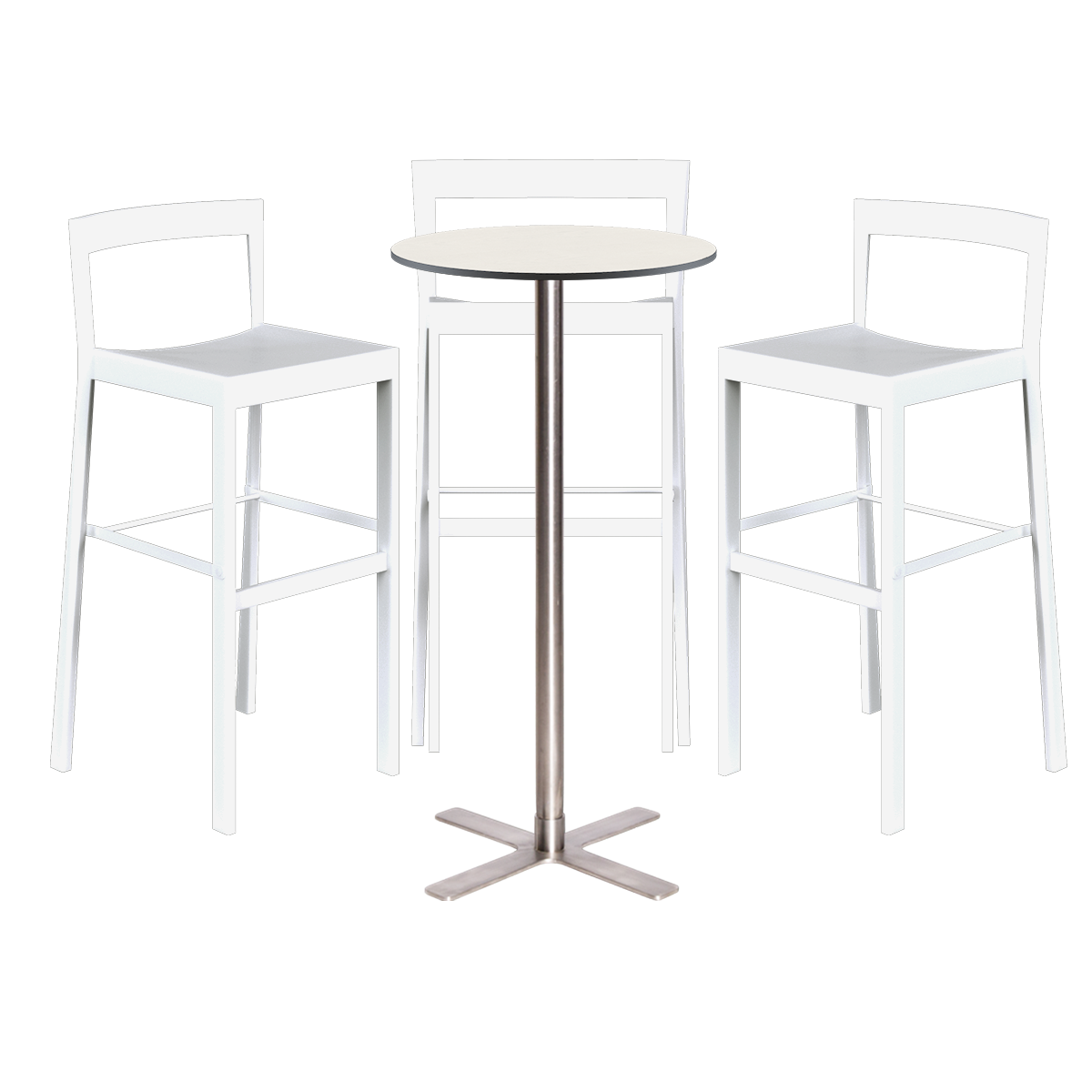 Baxter Bar Table Package - 3 Stools