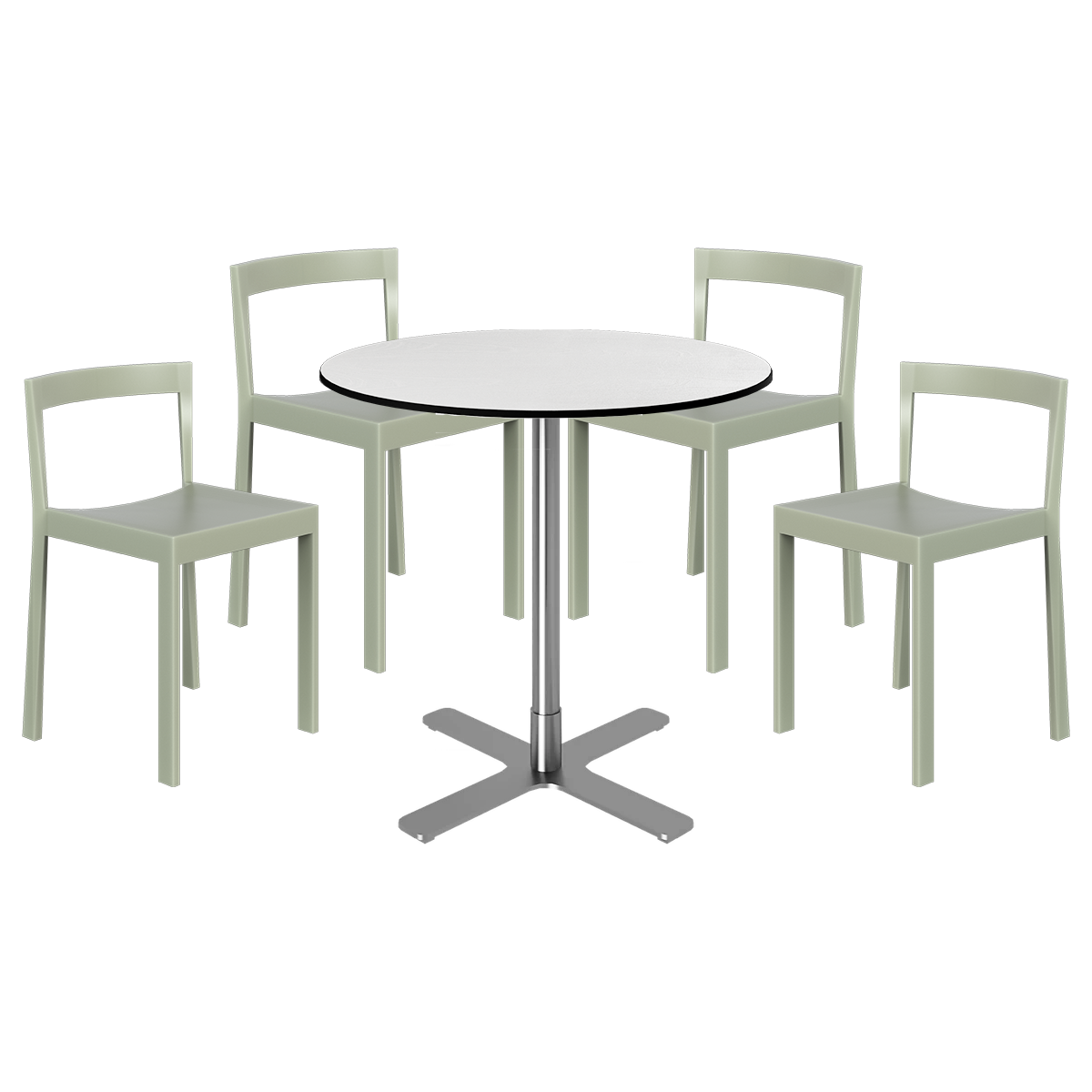 Baxter Cafe Table Package - 4 Chairs