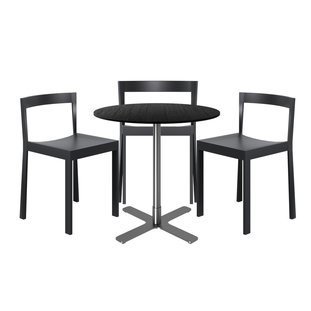 Baxter Cafe Table Package - 3 Chairs