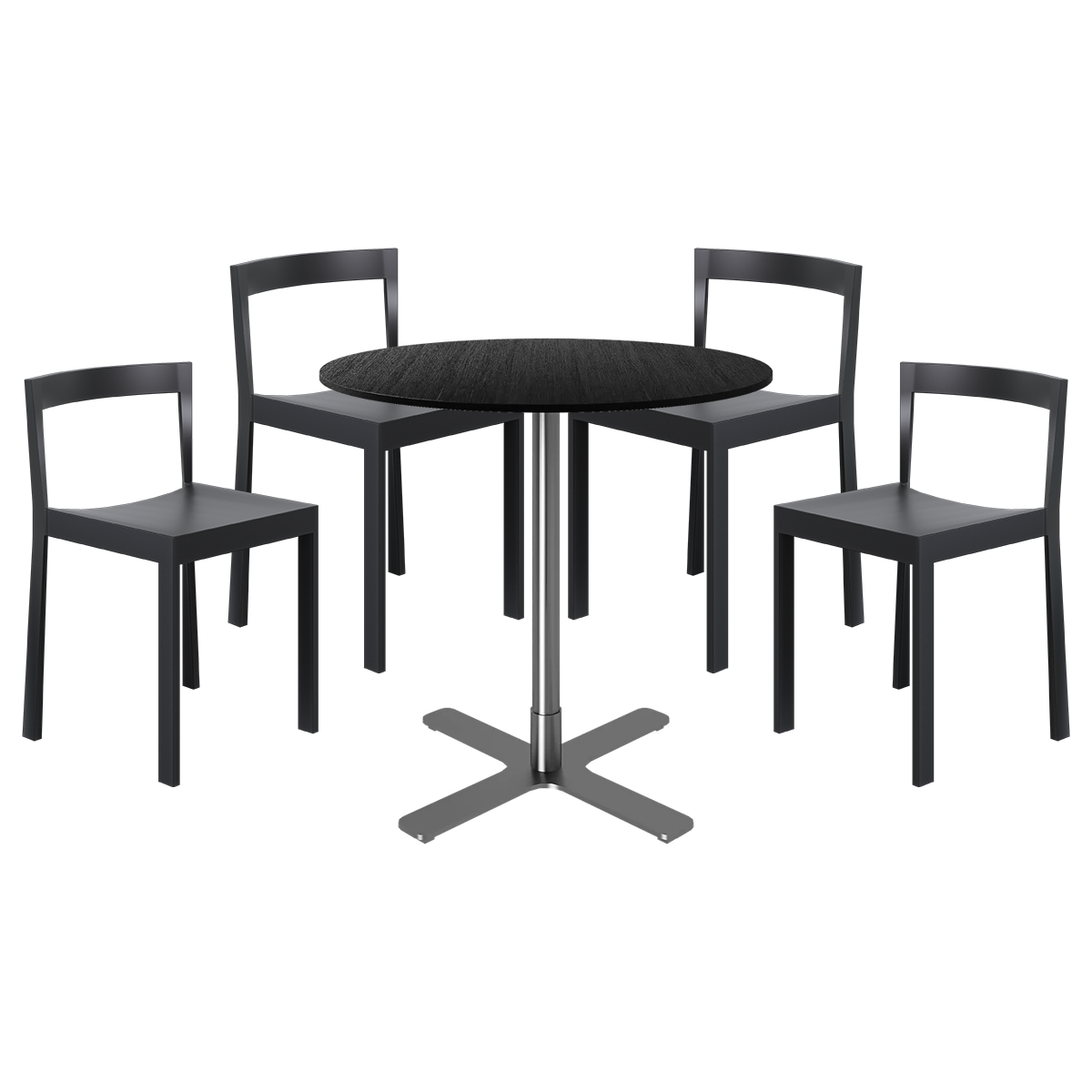 Baxter Cafe Table Package - 4 Chairs