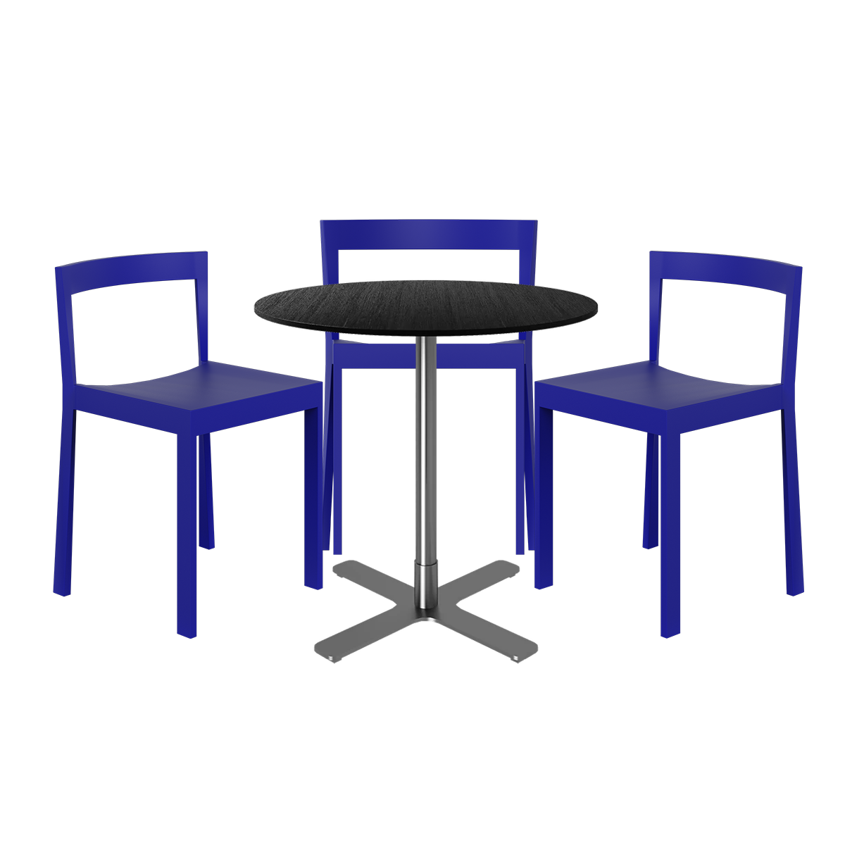 Baxter Cafe Table Package - 3 Chairs