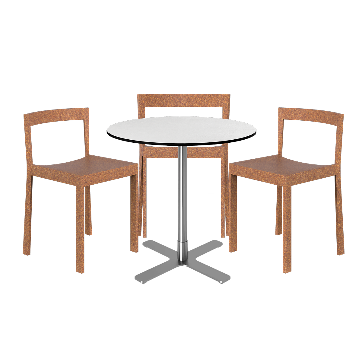 Baxter Cafe Table Package - 3 Chairs