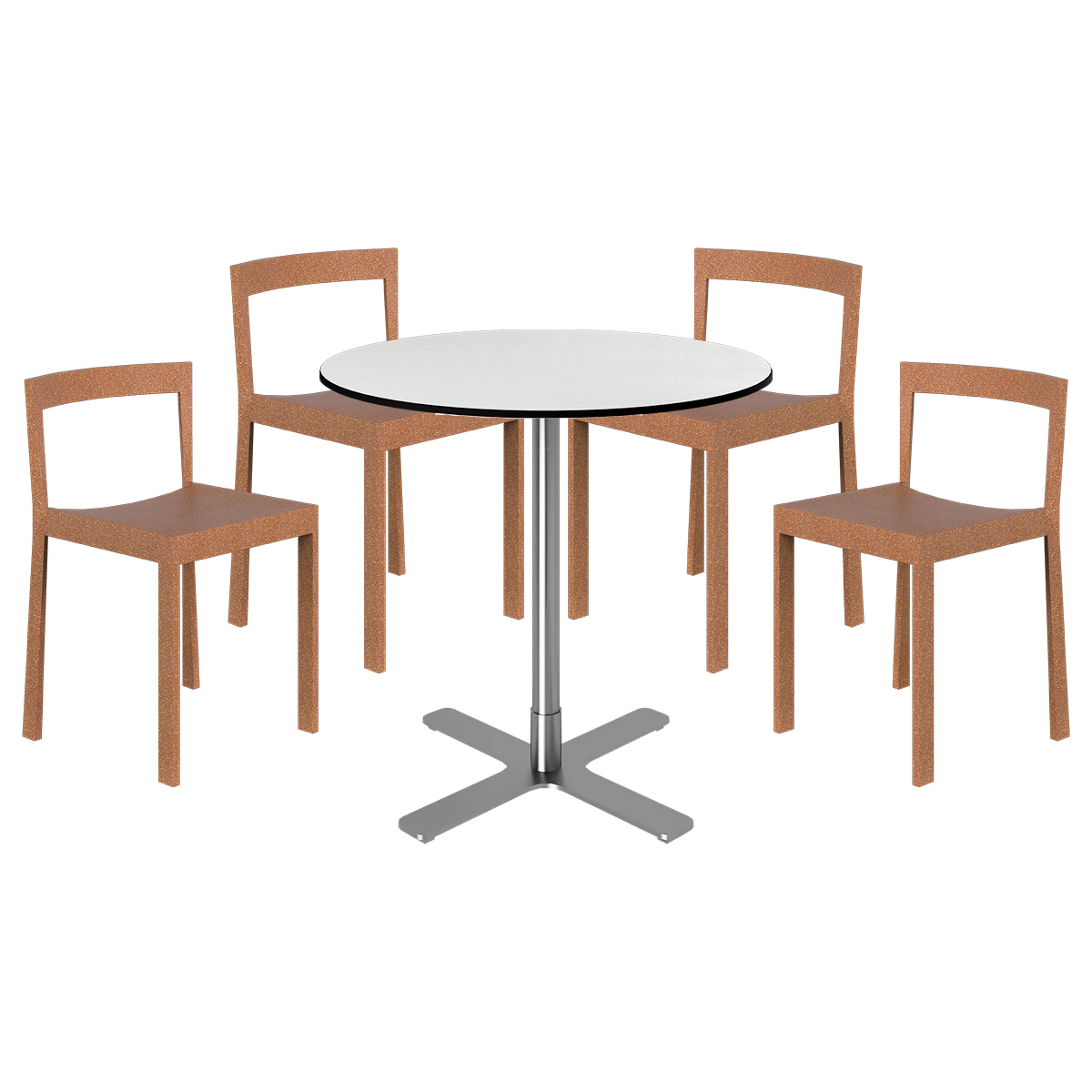 Baxter Cafe Table Package - 4 Chairs