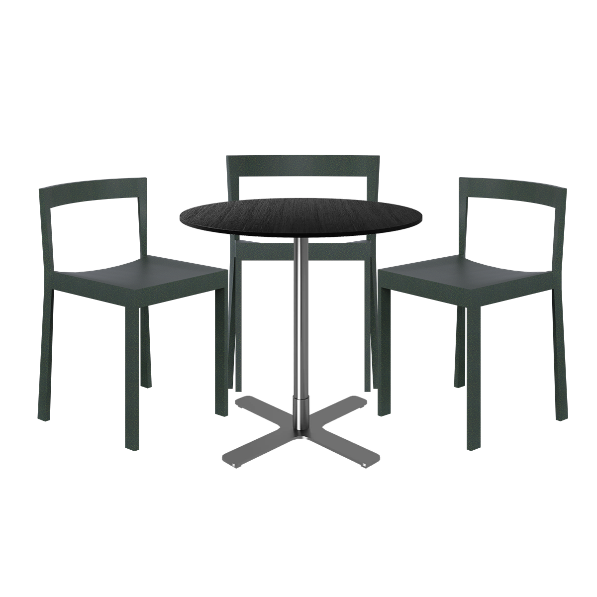 Baxter Cafe Table Package - 3 Chairs