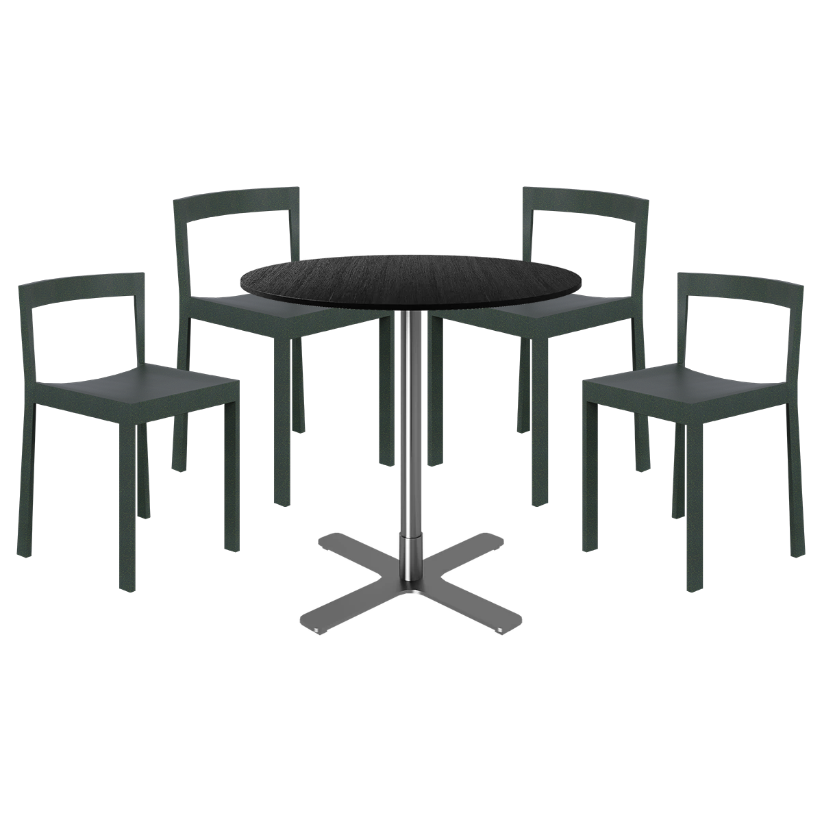 Baxter Cafe Table Package - 4 Chairs