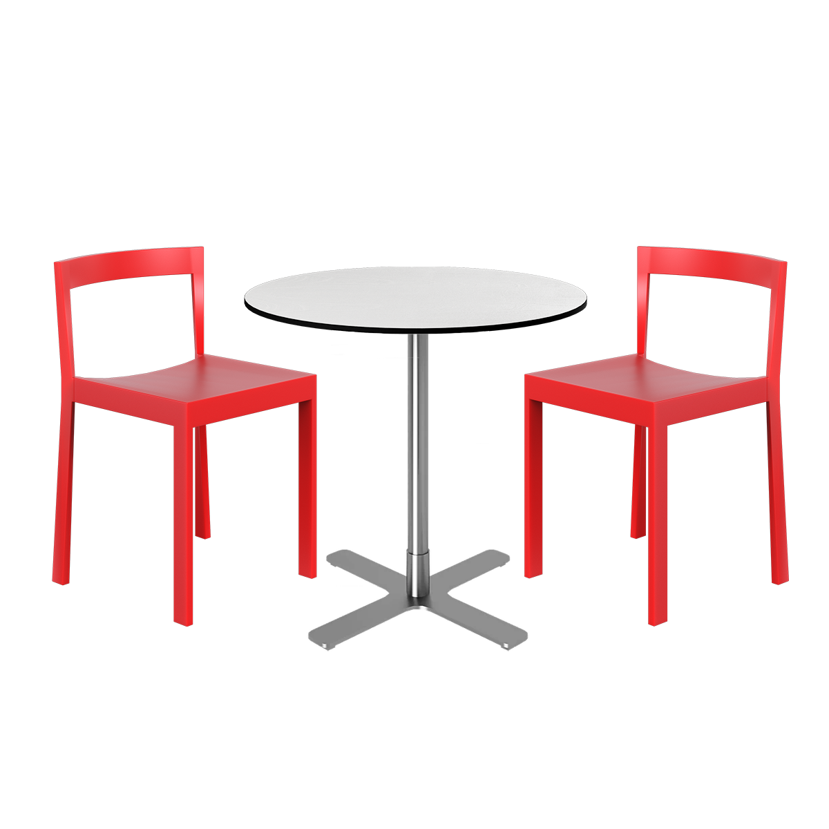 Baxter Cafe Table Package - 2 Chairs