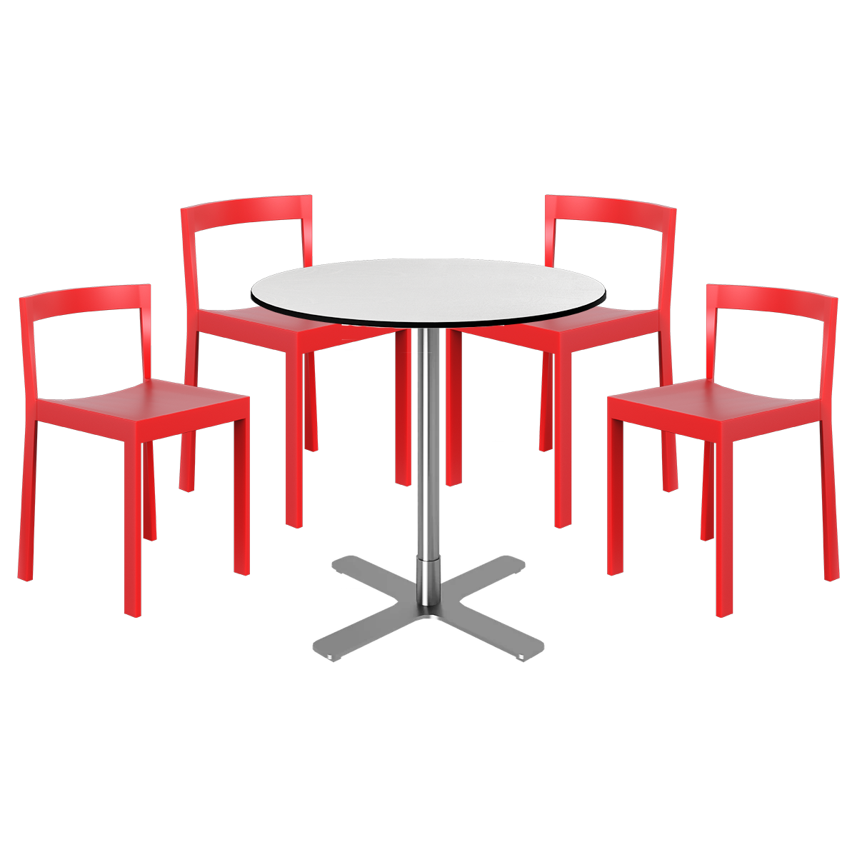 Baxter Cafe Table Package - 4 Chairs