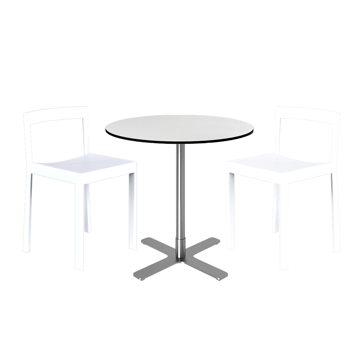 Baxter Cafe Table Package - 2 Chairs